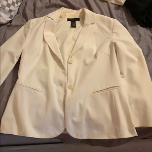 The Limited Off-White Skirt Suit